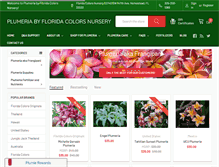 Tablet Screenshot of floridacolorsplumeria.com